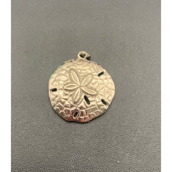 Silver Tone Sand Dollar Pendant - Picture 2 of 4